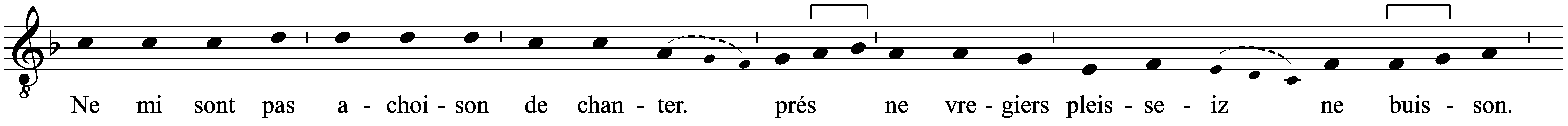 Work musical notation